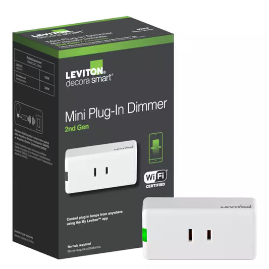 Decora Smart Wi-Fi 300W Single Pole Mini Plug-In Dimmer (2Nd Gen), No Hub Required, Works with Google, Alexa, & Homekit